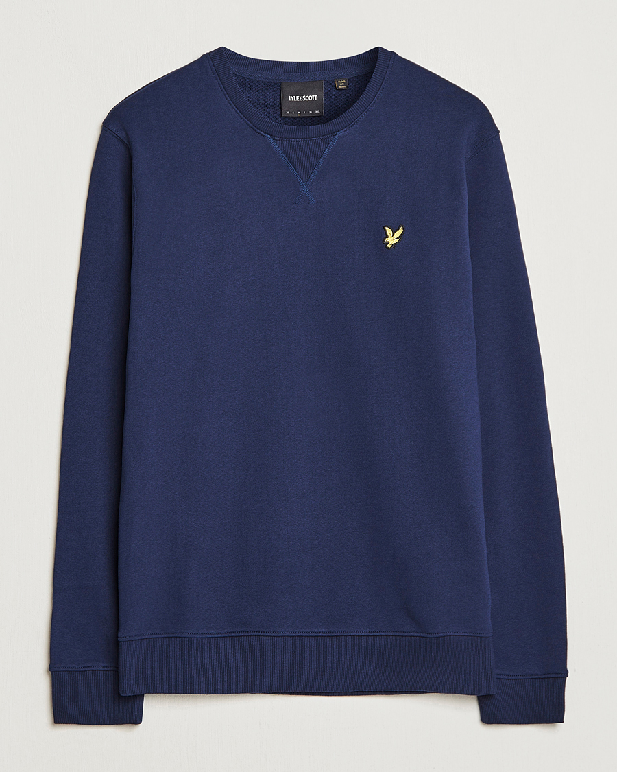 Mies | Puserot | Lyle & Scott | Organic Cotton Crew Neck Navy