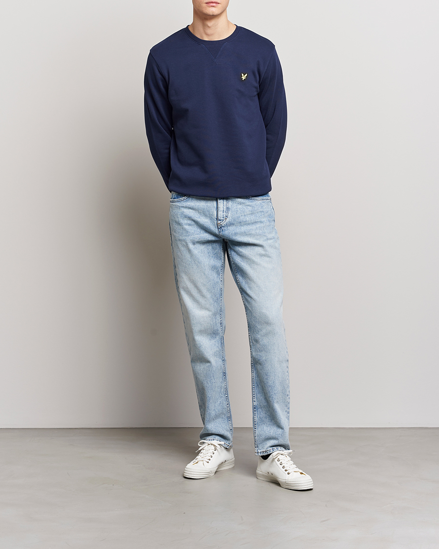 Mies | Puserot | Lyle & Scott | Organic Cotton Crew Neck Navy