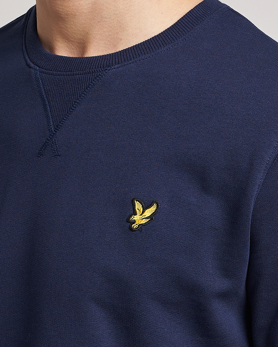 Mies | Puserot | Lyle & Scott | Organic Cotton Crew Neck Navy