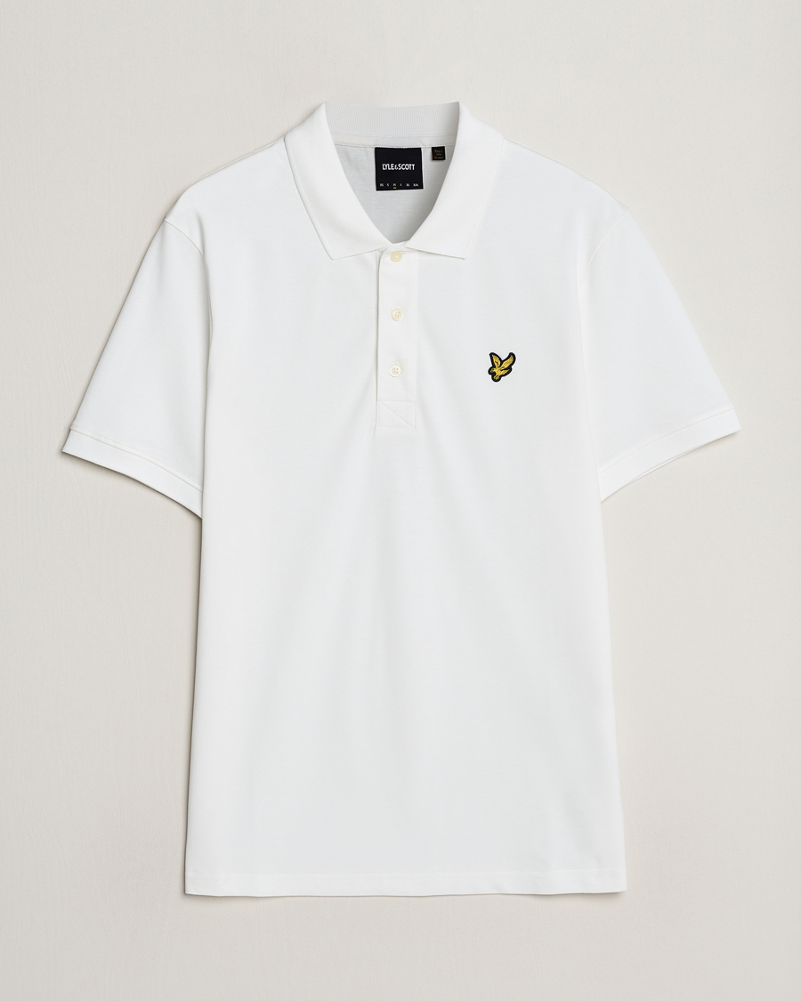 Mies | Pikeet | Lyle & Scott | Plain Pique Polo Shirt White