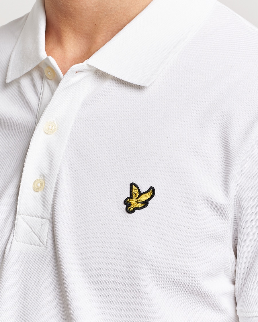 Mies | Pikeet | Lyle & Scott | Plain Pique Polo Shirt White