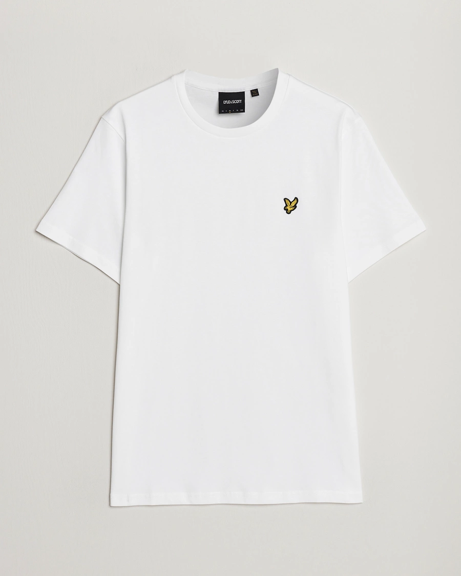 Mies | T-paidat | Lyle & Scott | Crew Neck Organic Cotton T-Shirt White