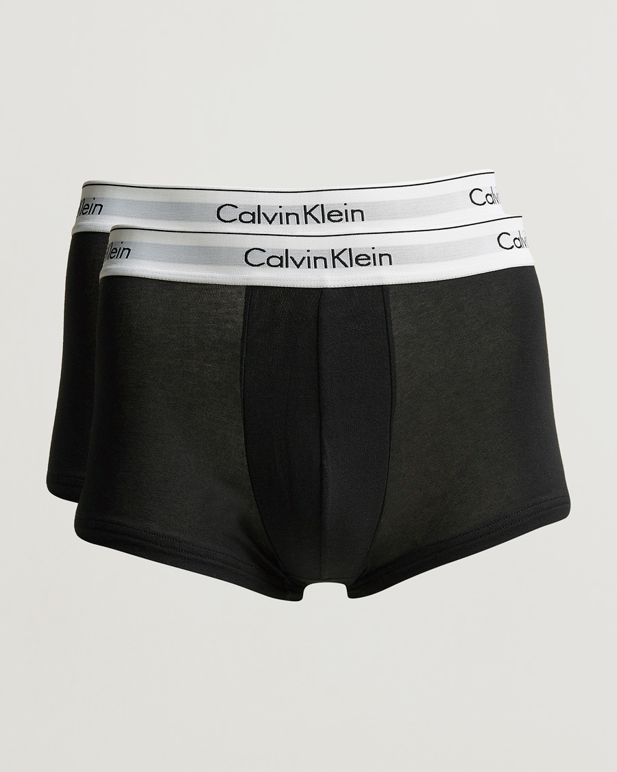 Miehet |  | Calvin Klein | Modern Cotton Stretch Trunk 2-Pack Black