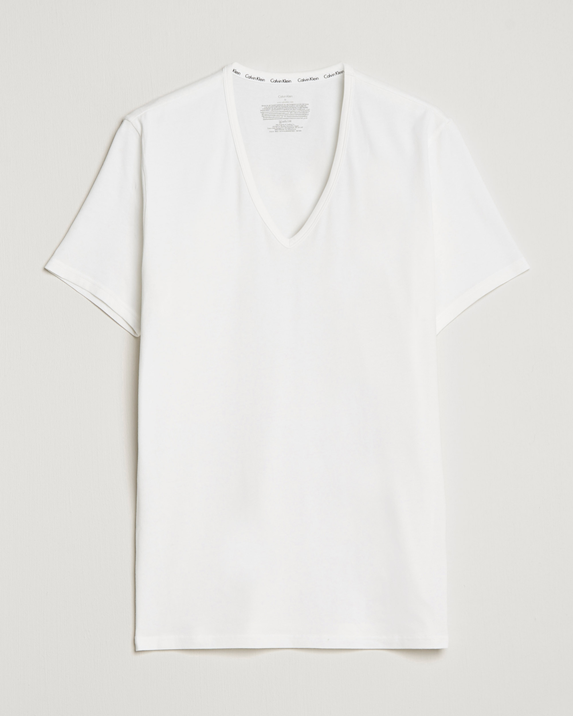 Mies | Calvin Klein | Calvin Klein | Cotton V-Neck Tee 2-Pack White