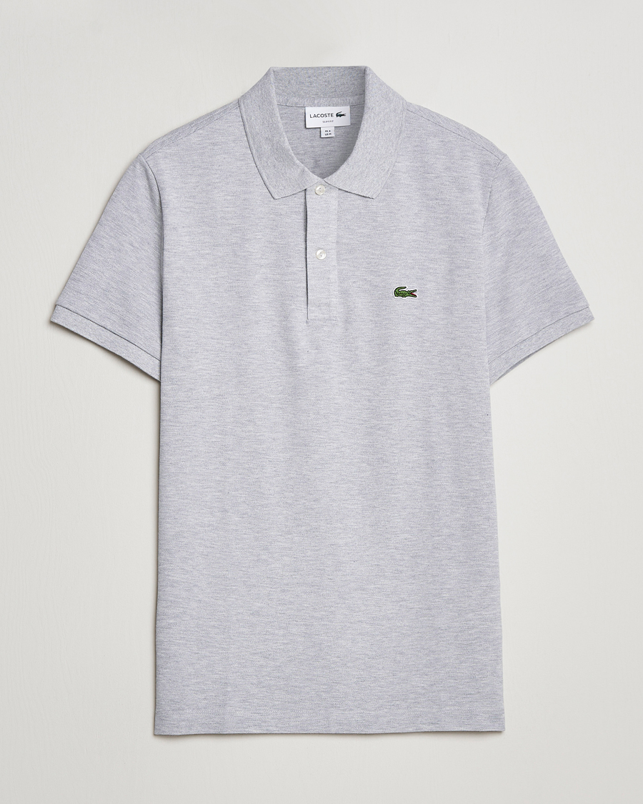 Mies | Pikeet | Lacoste | Slim Fit Polo Piké Silver Chine