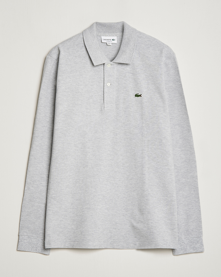 Mies | Pikeet | Lacoste | Original Long Sleeve Polo Piké Silver Chine