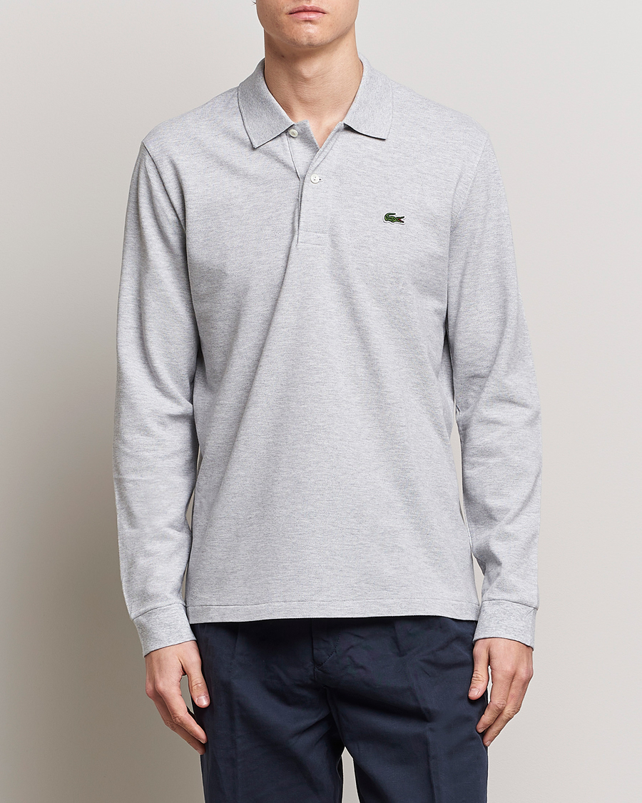 Mies | Pikeet | Lacoste | Original Long Sleeve Polo Piké Silver Chine