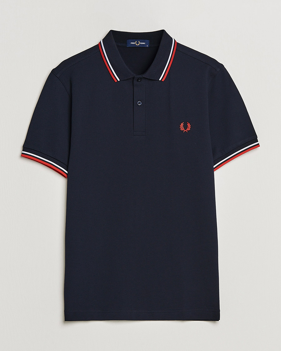 Mies | Pikeet | Fred Perry | Twin Tipped Polo Shirt Navy