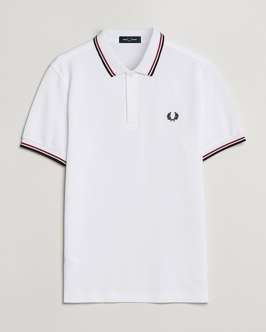 Mies | Pikeet | Fred Perry | Twin Tip Polo White