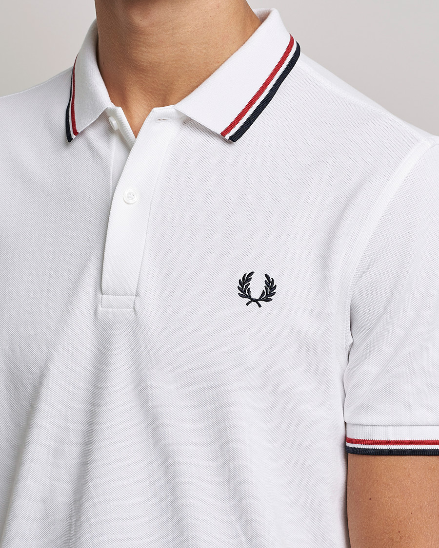 Mies | Pikeet | Fred Perry | Twin Tipped Polo Shirt White