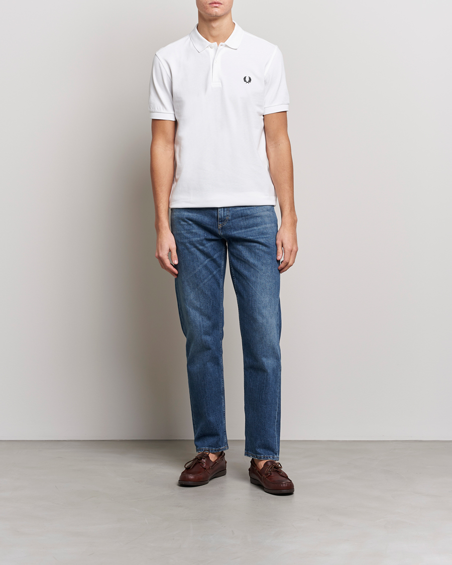 Mies | Pikeet | Fred Perry | Plain Polo White