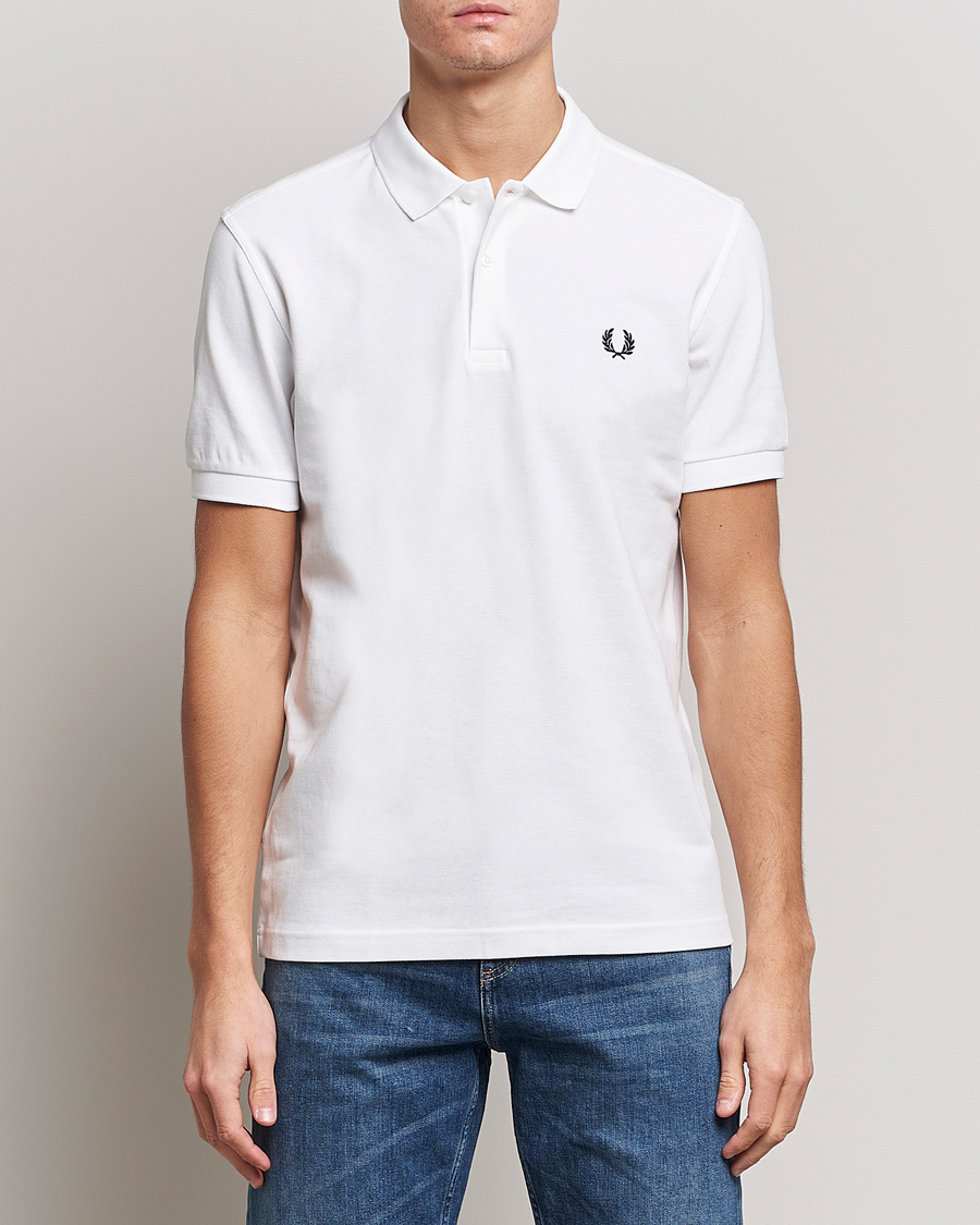 Mies | Pikeet | Fred Perry | Plain Polo White