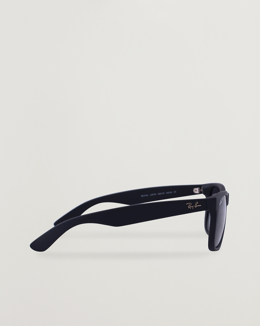 Mies | Asusteet | Ray-Ban | 0RB4165 Justin Polarized Wayfarer Sunglasses Black/Grey