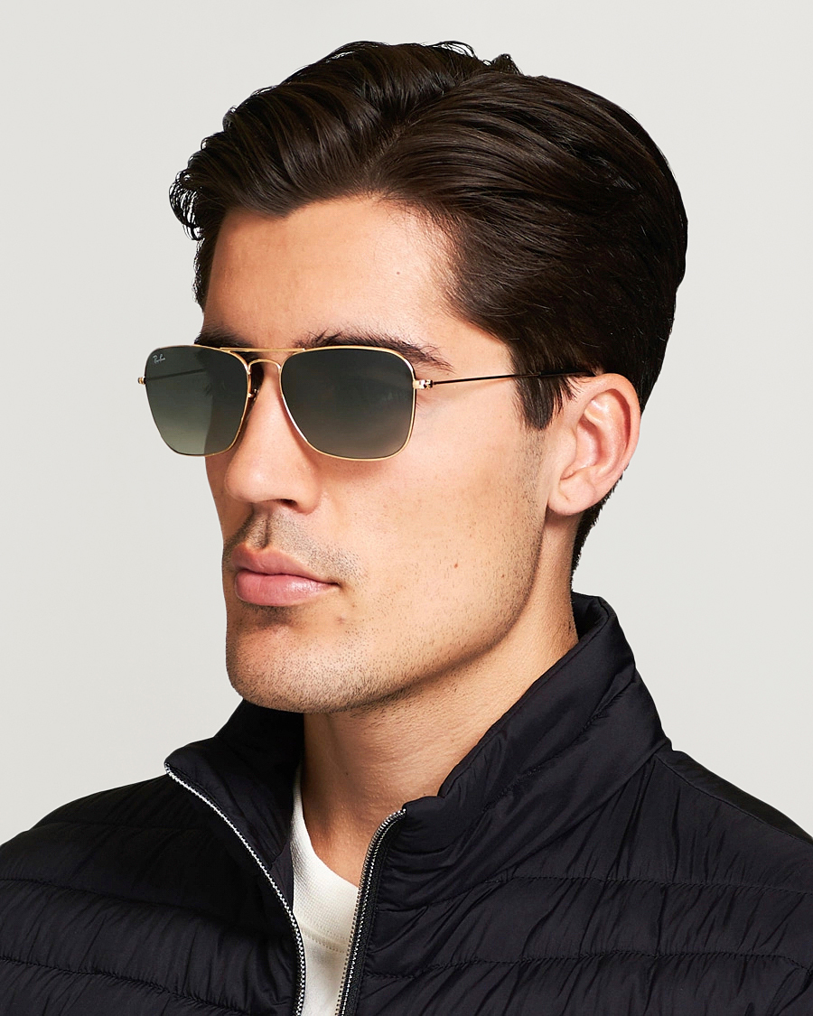 Mies | Aurinkolasit | Ray-Ban | 0RB3136 Caravan Sunglasses Gold/Grey