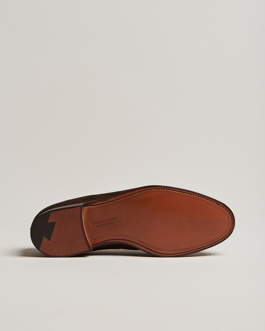 Mies | Loaferit | Crockett & Jones | Cavendish Tassel Loafer Dark Brown Suede