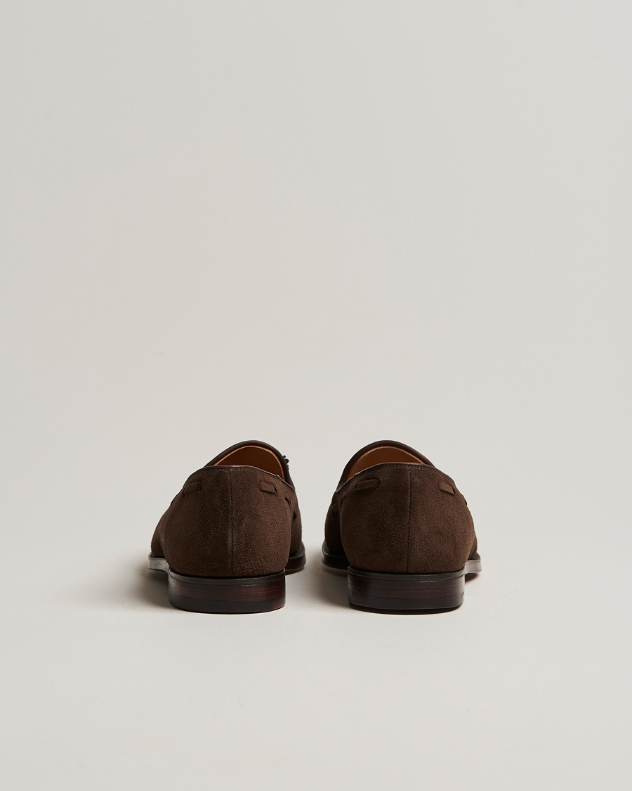 Mies | Loaferit | Crockett & Jones | Cavendish Tassel Loafer Dark Brown Suede