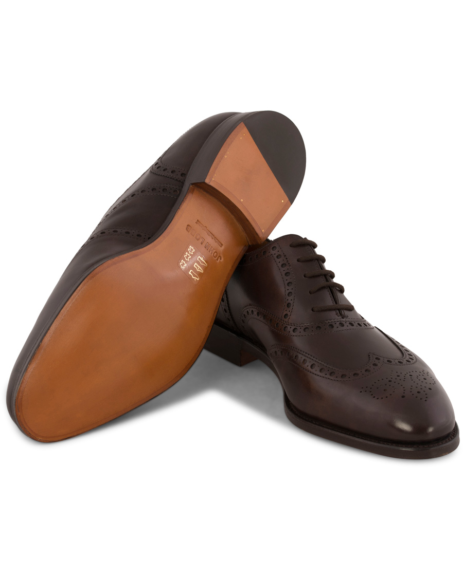 Mies | John Lobb Stowey Brogue Dark Brown Misty Calf | John Lobb | Stowey Brogue Dark Brown Misty Calf