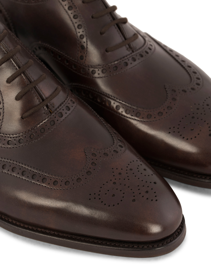 Mies | John Lobb Stowey Brogue Dark Brown Misty Calf | John Lobb | Stowey Brogue Dark Brown Misty Calf