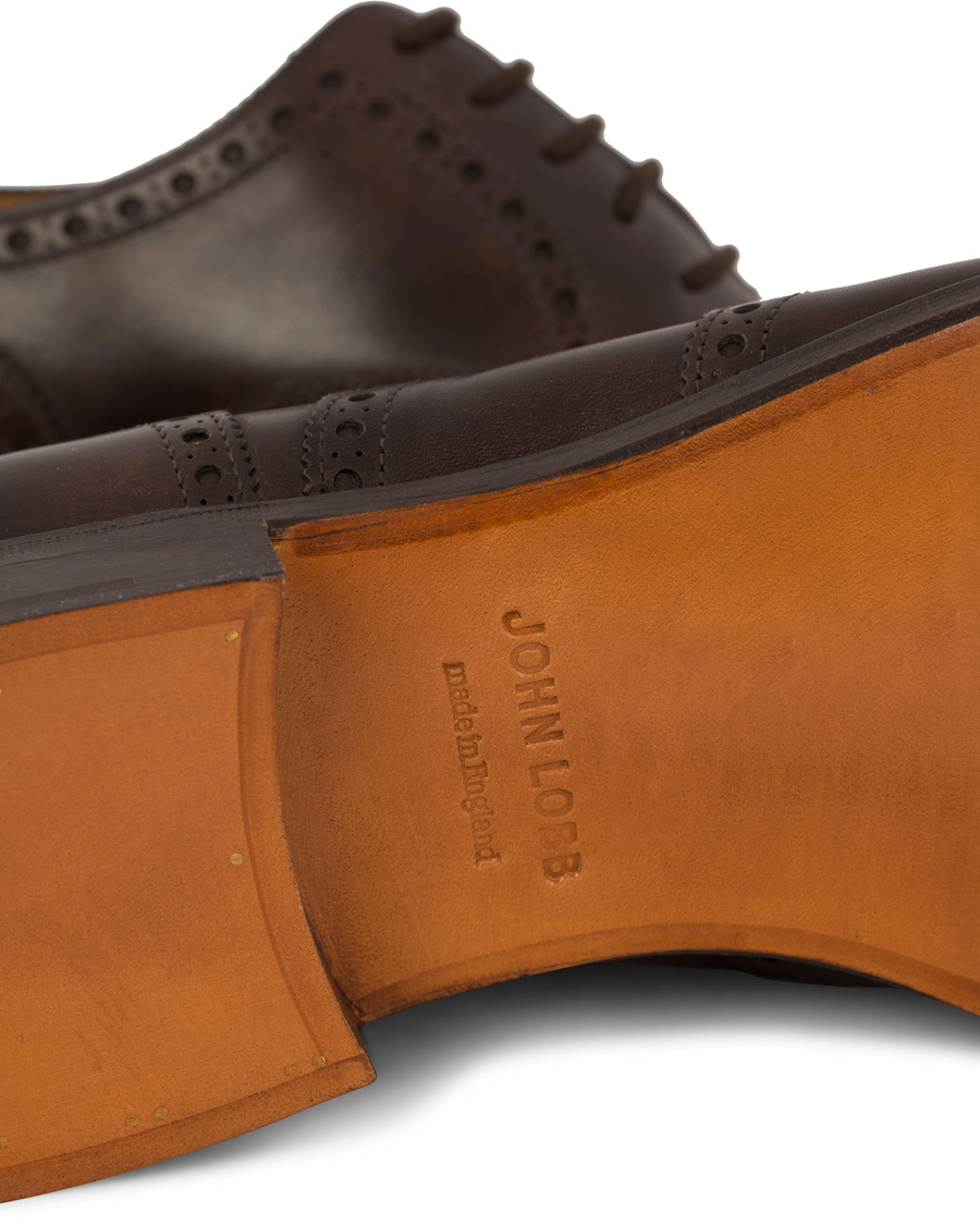 Mies | John Lobb Stowey Brogue Dark Brown Misty Calf | John Lobb | Stowey Brogue Dark Brown Misty Calf