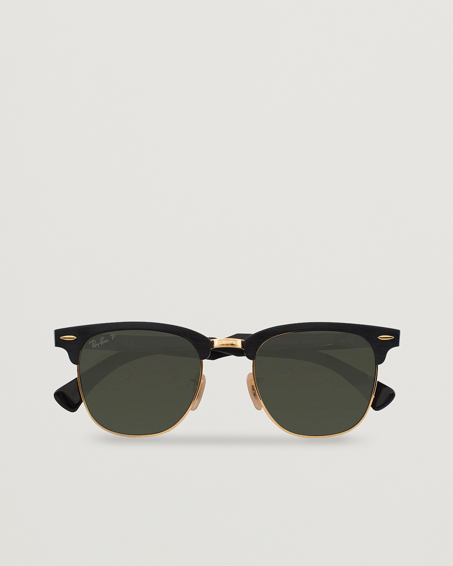 Miehet |  | Ray-Ban | 0RB3507 Clubmaster Sunglasses Black Arista/Polar Green