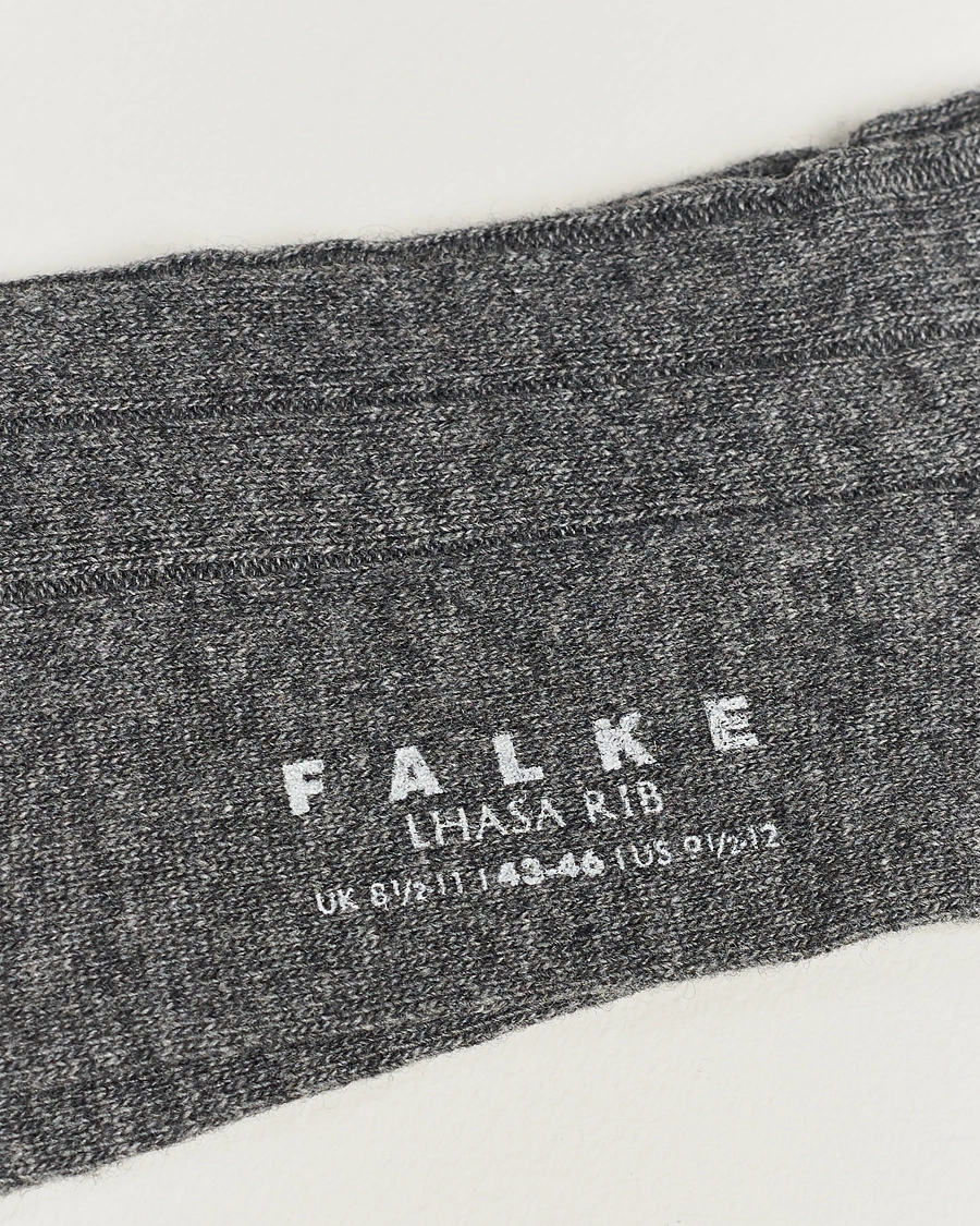 Mies | Alusvaatteet | Falke | Lhasa Cashmere Socks Light Grey