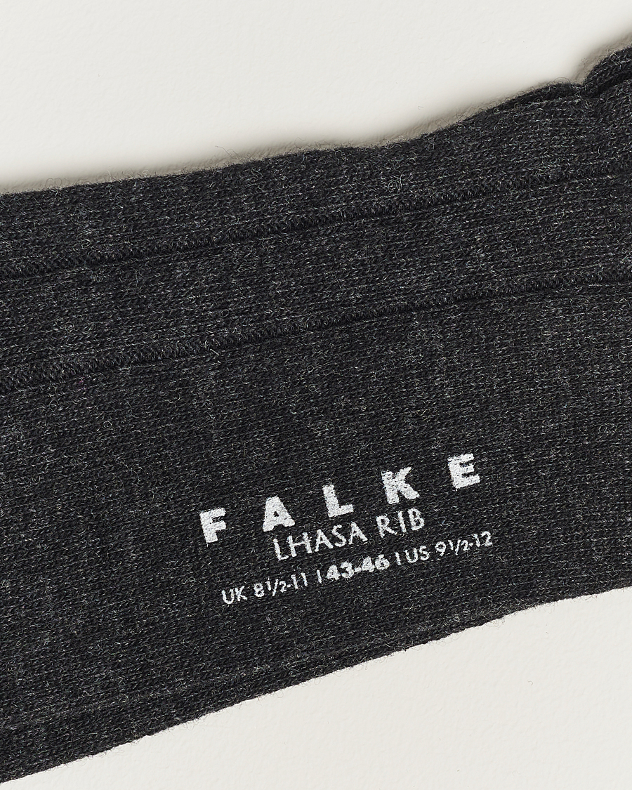 Mies | Merinovillasukat | Falke | Lhasa Cashmere Socks Antracite Grey