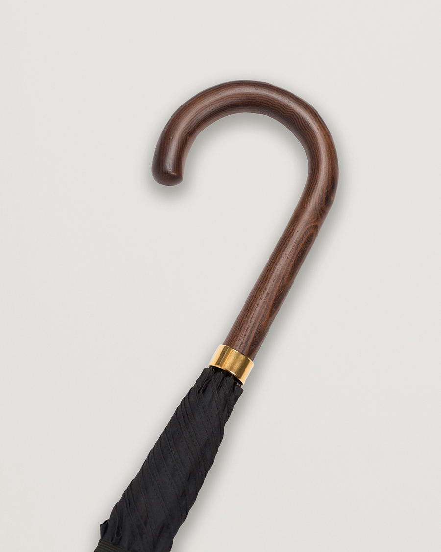 Mies | Sateenvarjot | Fox Umbrellas | Polished Hardwood Umbrella Black