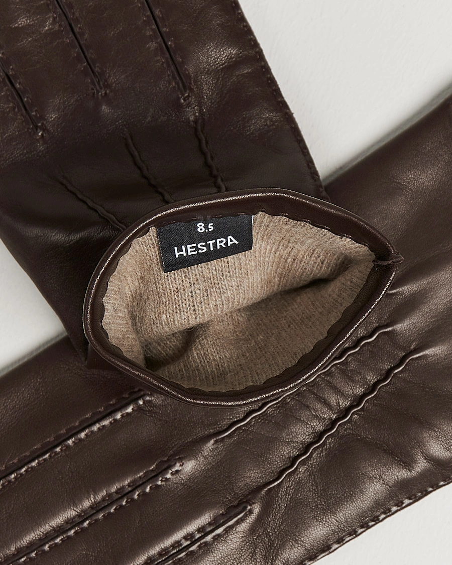 Mies | Wardrobe Basics | Hestra | Edward Wool Liner Glove Espresso