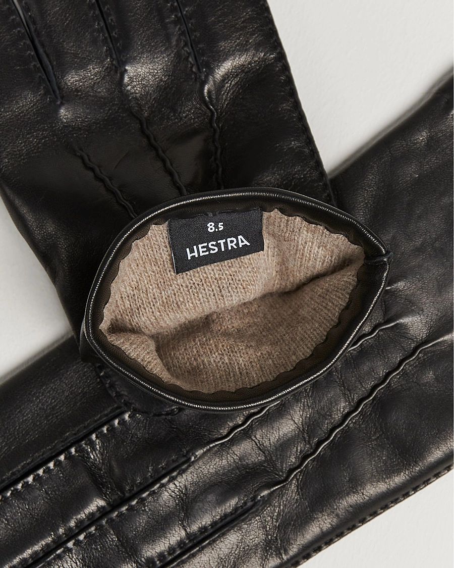 Mies | Promenadhandskarna | Hestra | Edward Wool Liner Glove Black
