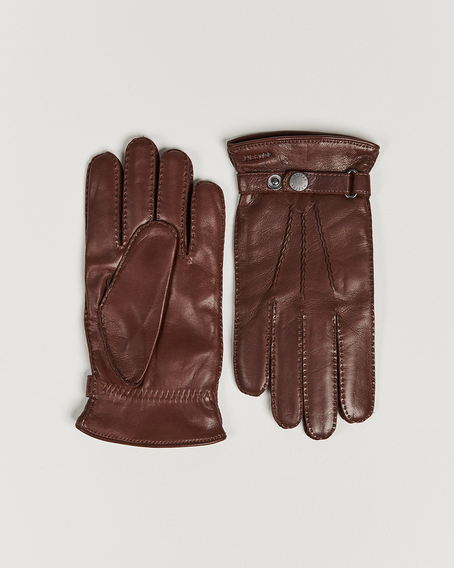 Mies |  | Hestra | Jake Wool Lined Buckle Glove Chestnut