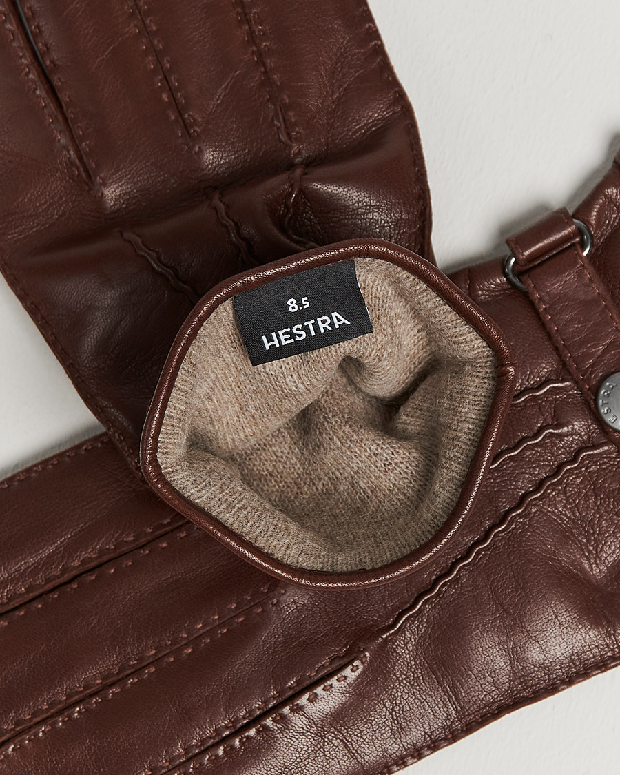 Mies | Käsineet | Hestra | Jake Wool Lined Buckle Glove Chestnut