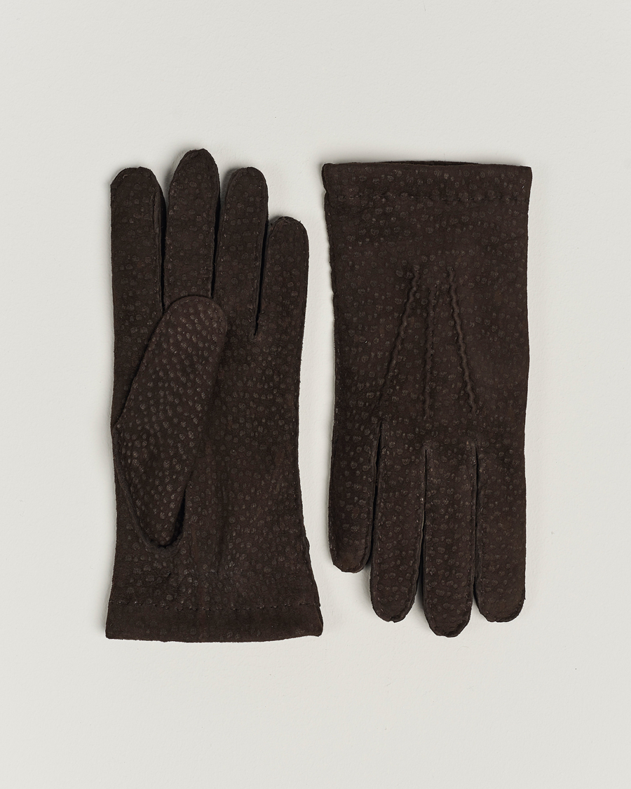Mies | Hestra Carpincho Handsewn Cashmere Glove Espresso Brown | Hestra | Carpincho Handsewn Cashmere Glove Espresso Brown