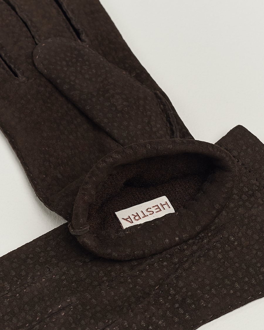 Mies | Hestra Carpincho Handsewn Cashmere Glove Espresso Brown | Hestra | Carpincho Handsewn Cashmere Glove Espresso Brown