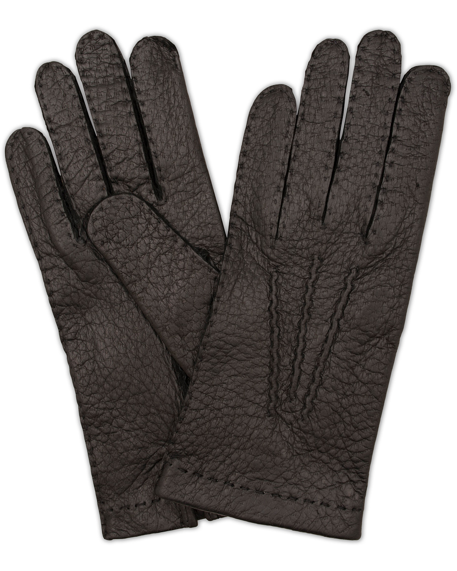 Miehet |  | Hestra | Peccary Handsewn Unlined Glove Black