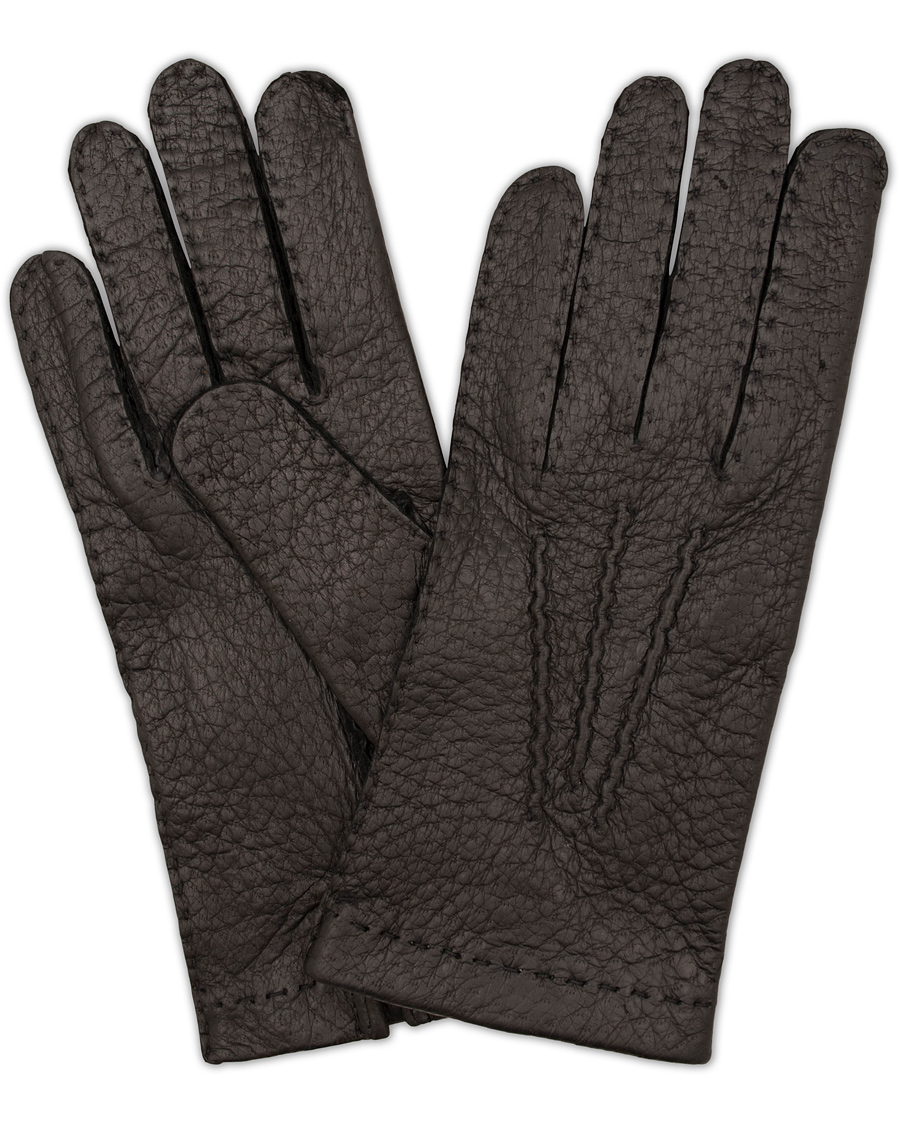 Mies | Hestra Peccary Handsewn Unlined Glove Black | Hestra | Peccary Handsewn Unlined Glove Black