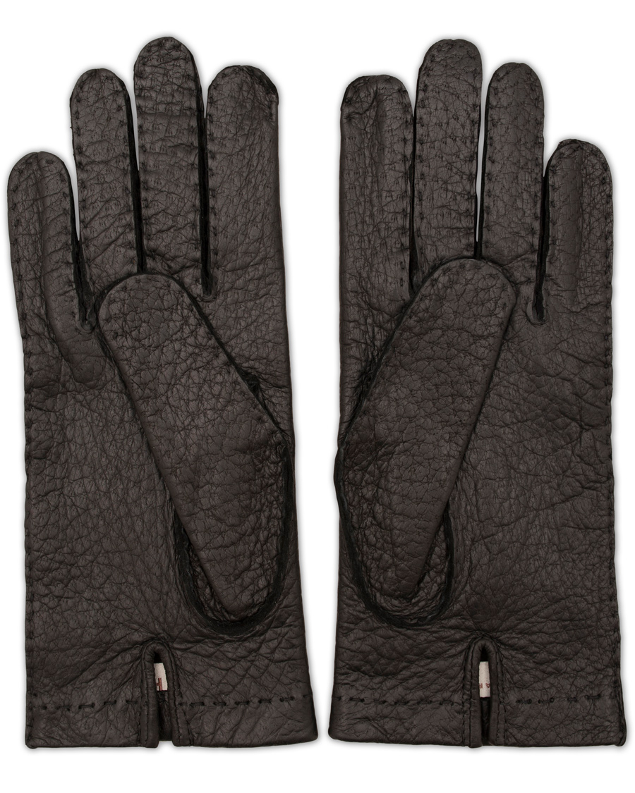 Mies | Hestra Peccary Handsewn Unlined Glove Black | Hestra | Peccary Handsewn Unlined Glove Black