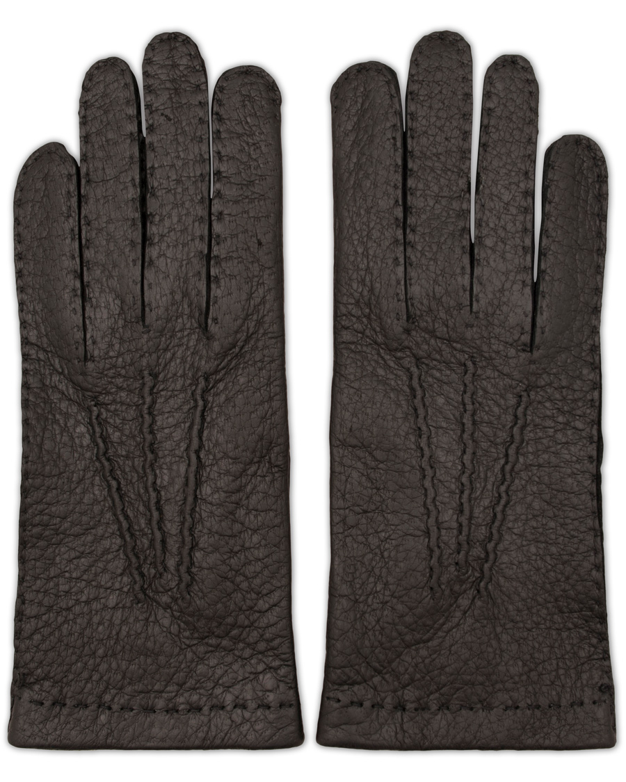 Mies | Hestra Peccary Handsewn Unlined Glove Black | Hestra | Peccary Handsewn Unlined Glove Black