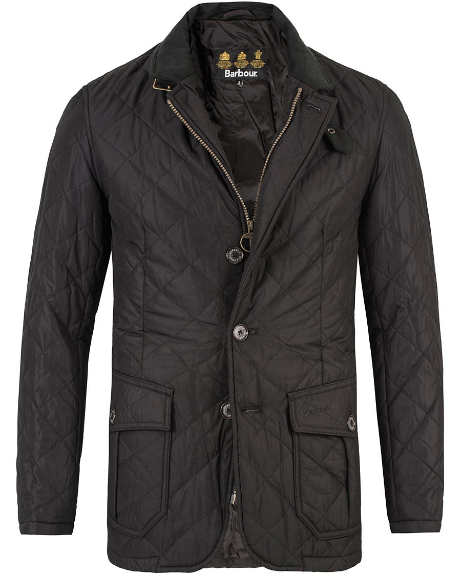 Barbour Lifestyle Quilted Lutz Jacket Black osoitteesta CareOfCarl.fi