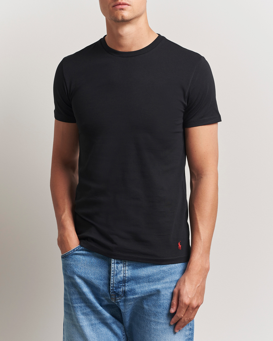 Mies | T-paidat | Polo Ralph Lauren | 2-Pack Cotton Stretch T-Shirt Black
