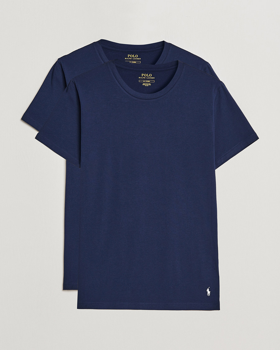 Mies | T-paidat | Polo Ralph Lauren | 2-Pack Cotton Stretch T-Shirt Cruise Navy