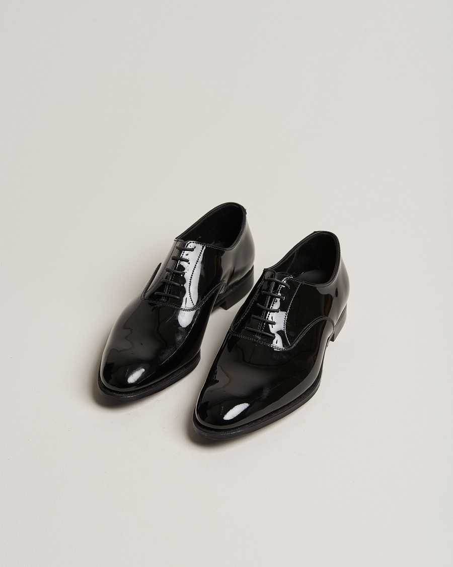 Mies | Käsintehdyt kengät | Crockett & Jones | Overton Oxfords Black Patent
