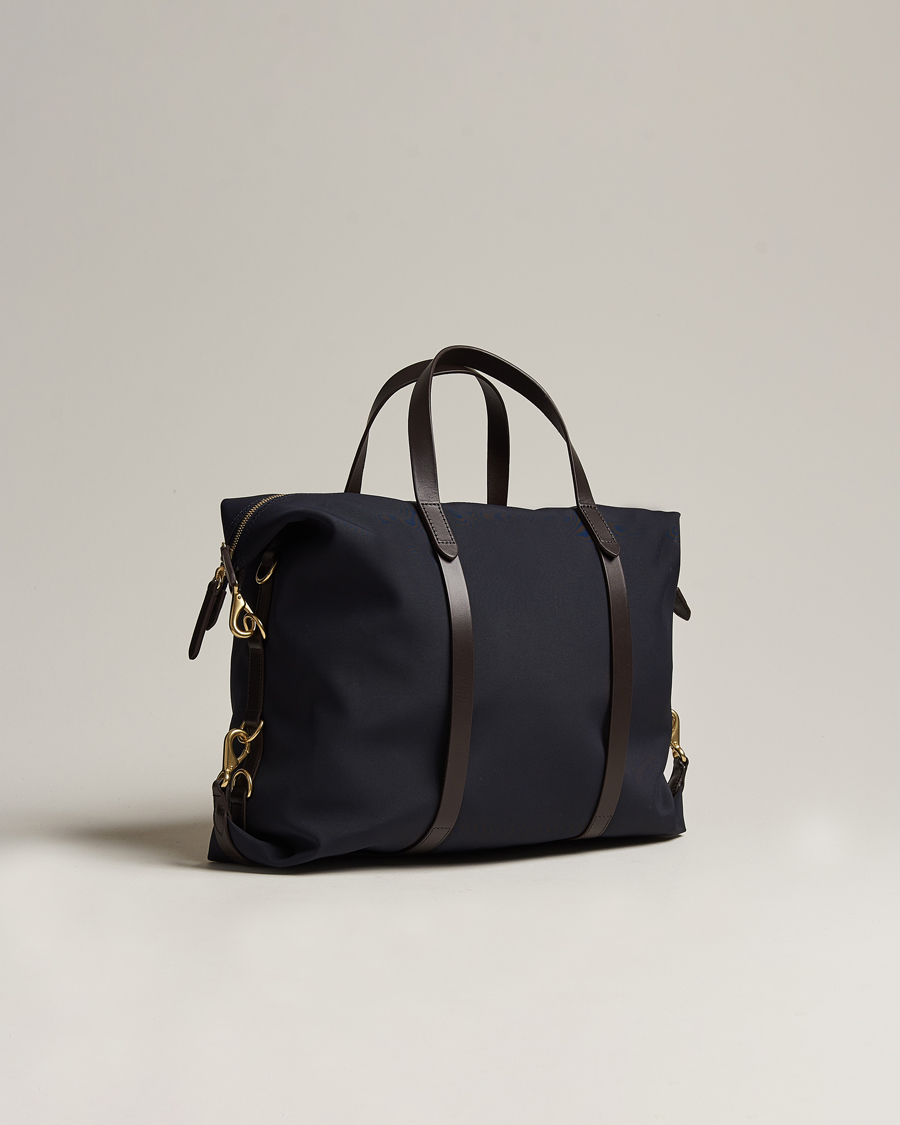 Mies | Laukut | Mismo | M/S Utility Nylon Duffle Bag Navy/Dark Brown