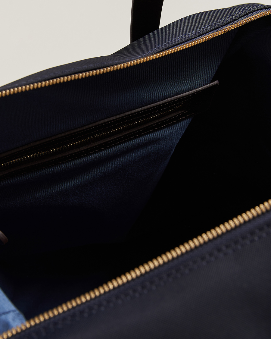 Mies | Laukut | Mismo | M/S Utility Nylon Duffle Bag Navy/Dark Brown