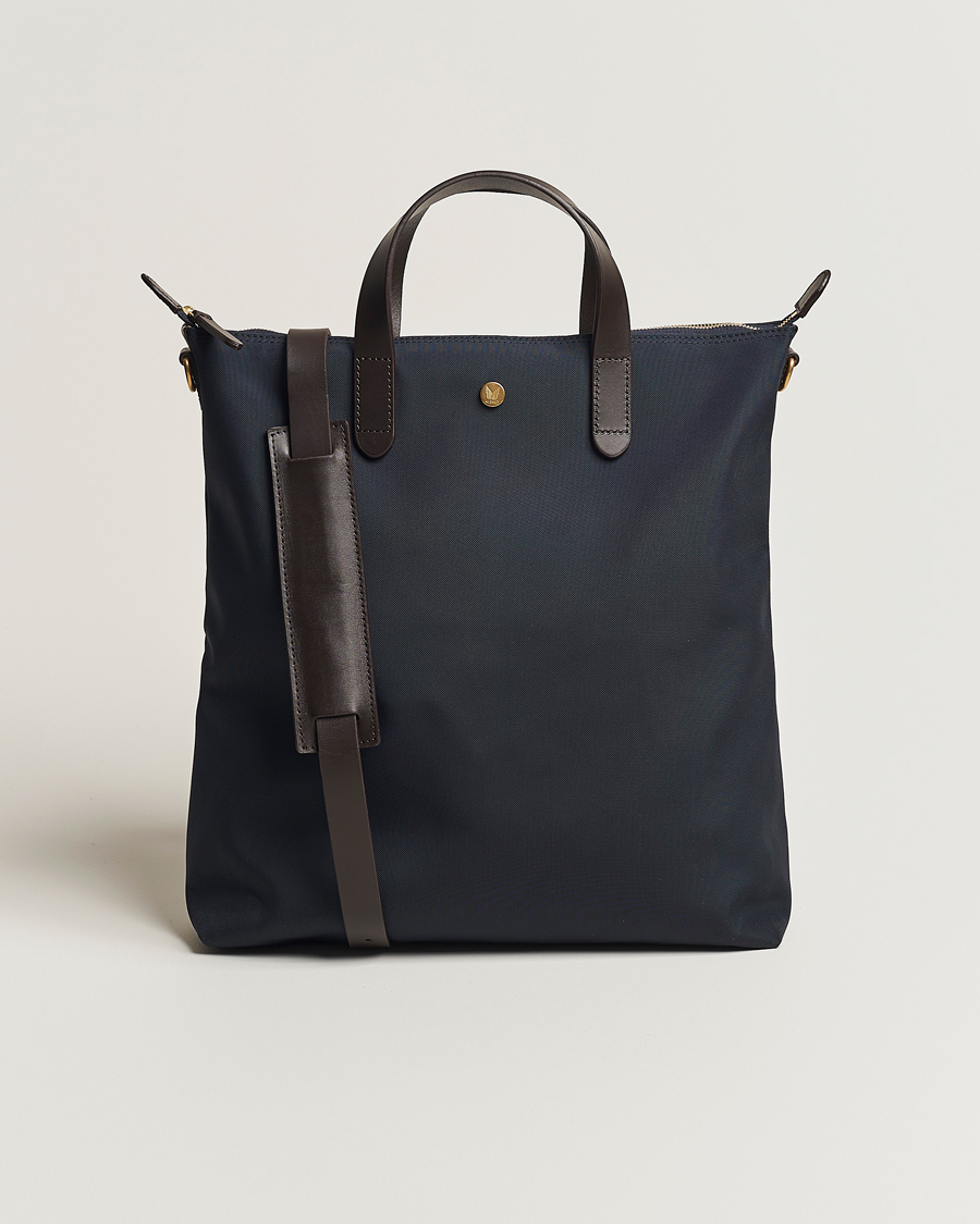 Mies | Laukut | Mismo | M/S Canvas Shopper Navy/Dark Brown