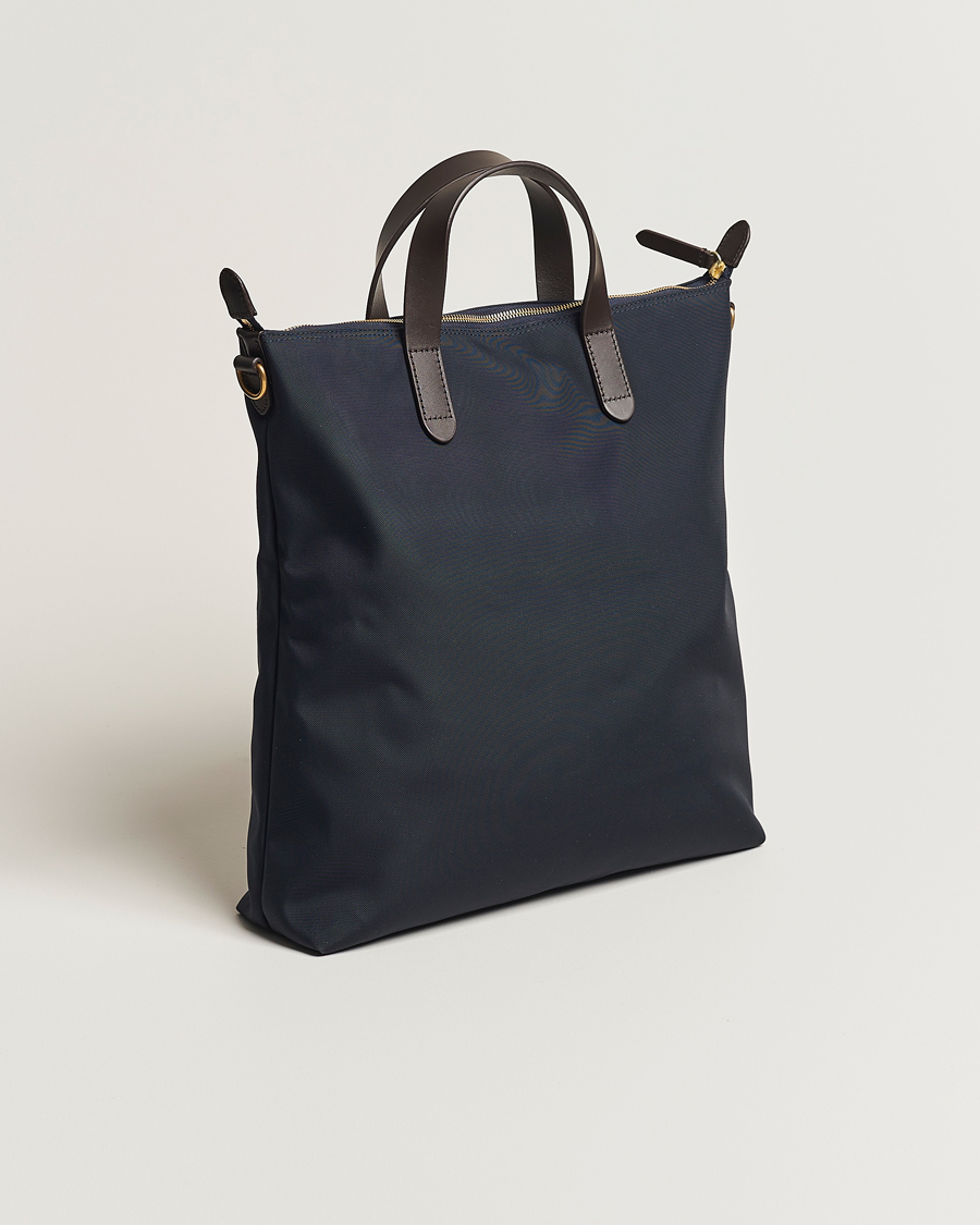 Mies | Laukut | Mismo | M/S Nylon Shopper Bag  Navy/Dark Brown