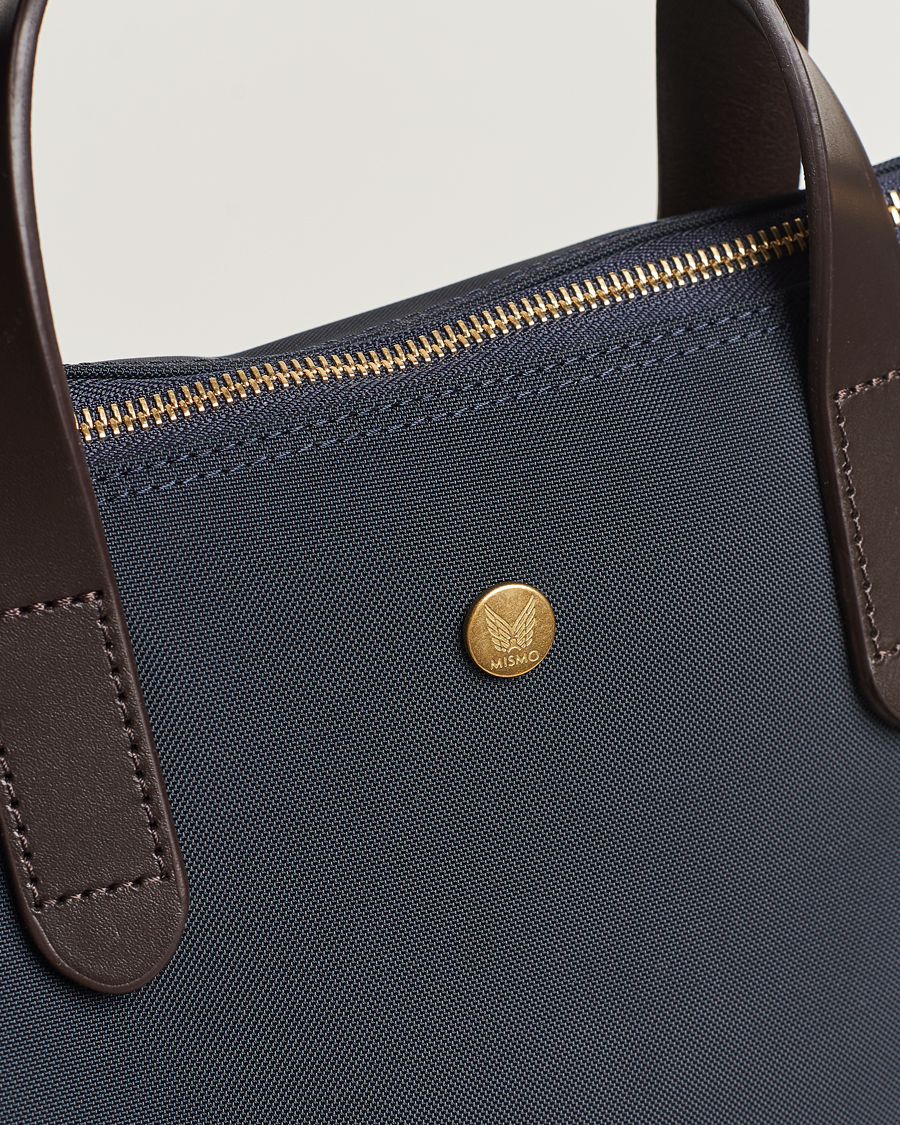 Mies | Laukut | Mismo | M/S Canvas Shopper Navy/Dark Brown
