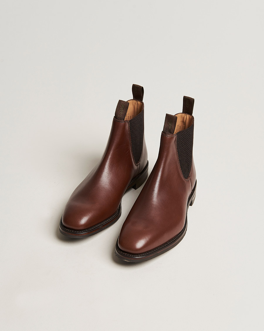 Mies | Business & Beyond | Loake 1880 | Chatsworth Chelsea Boot Brown Waxy Leather