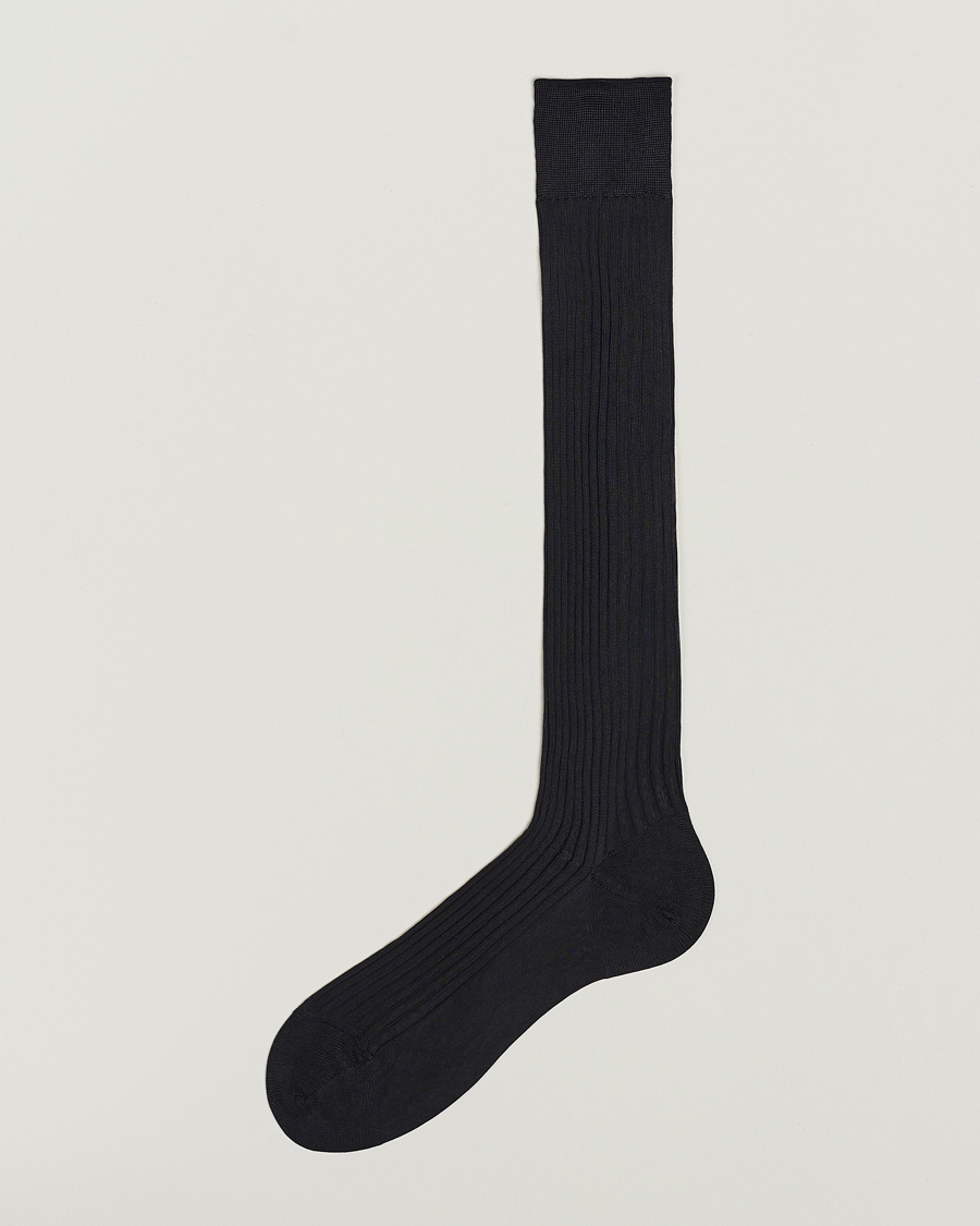 Mies | Alusvaatteet | Pantherella | Baffin Silk Long Sock Black