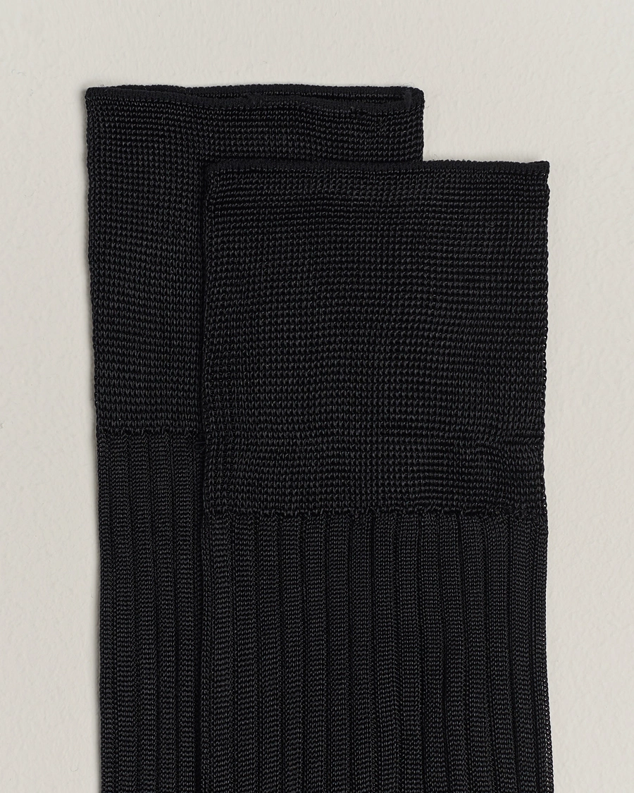 Mies | Sukat | Pantherella | Baffin Silk Long Sock Black
