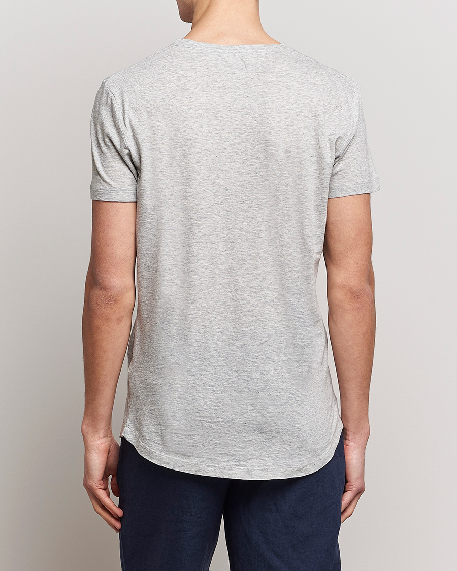 Mies | T-paidat | Orlebar Brown | OB Crew Neck Tee Mid Grey Melange